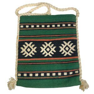 Handwoven Greek Shoulder Tote Geometric Hippie Bag Filopoulos Paschalidis Bros